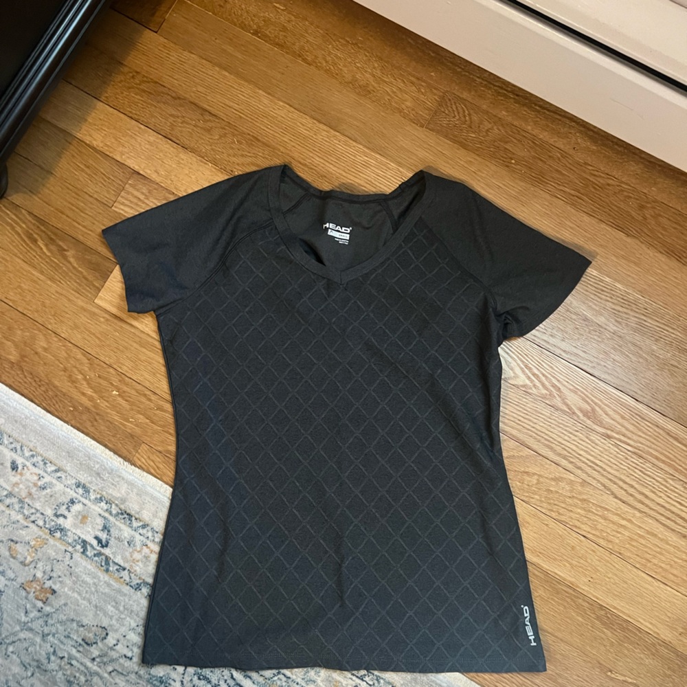 Grey athletic top